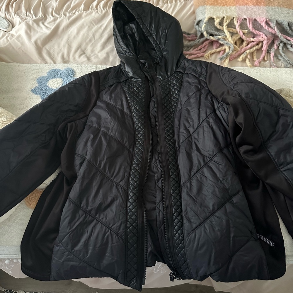 Athleta Black Quilted Jacket